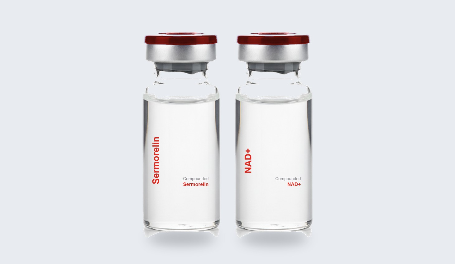 Sermorelin and NAD+ vials